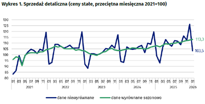 Sprzedaż detaliczna w Polsce: E-commerce przyspiesza, motoryzacja hamuje