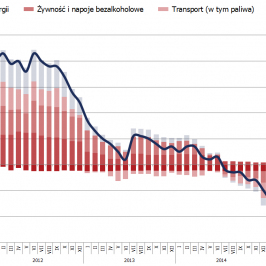 Komponenty inflacji CPI w Polsce; Źródło: GUS, TMS NonStop