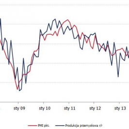 PMI i produkcja przemysłowa <SPAN>źródło: Bloomberg <SPAN>