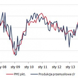 Polska: Sektor przemysłowy <span>Źródło: GUS, Markit Economics<span>