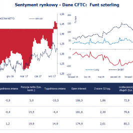 Pozycja spekulacyjna netto w GBP (tys. kontraktów); Źródło: Bloomberg, CFTC, TMS Brokers