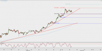 Wykres godzinowy EUR/USD; Źródło: TMS Direct
