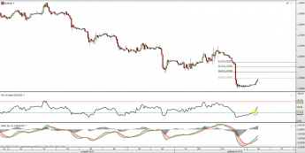 Wykres godzinowy kursu EUR/USD <span> Źródło: TMS Direct <span>