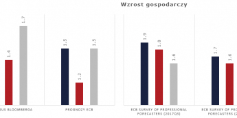 ECB: prognozy PKB w górę tylko dla 2017 r., inflacja niżej przez kurs