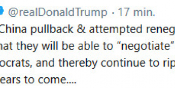 Trump ćwierka o Chinach