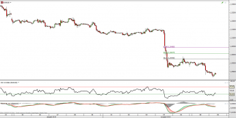 Wykres godzinowy kursu EUR/USD<SPAN>Źródło: TMS Direct<SPAN>