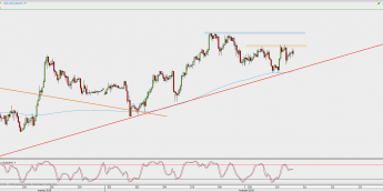Wykres godzinowy USD/JPY; Źródło: TMS Direct