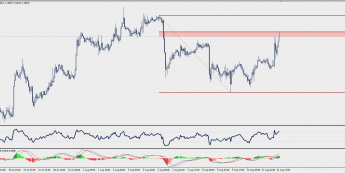 Wykres godzinowy EUR/USD; Źródło: TMS Trader