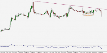 Wykres godzinowy EURUSD. Źródło: TMS