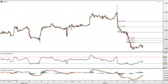 Wykres godzionowy kursu EUR/USD <span> Źródło: TMS Direct <span>