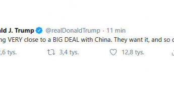 Trump tweetuje, rynek reaguje