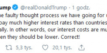 Trzy grosze od Trumpa ws. polityki Fed