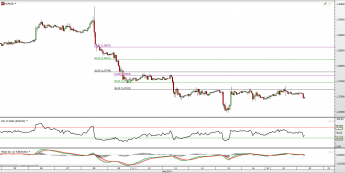 Wykres godzionowy kursu EUR/USD <span> Źródło: TMS Direct <span>