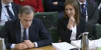 Od lewej: Andy Haldane, Mark Carney, Silvana Tenreyro, Ben Broadbent; Źródło: Twitter, @business