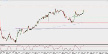Wykres godzinowy USD/CAD; Źródło: TMS Direct