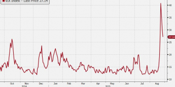 VIX spada o 10,6 proc. do 27,12