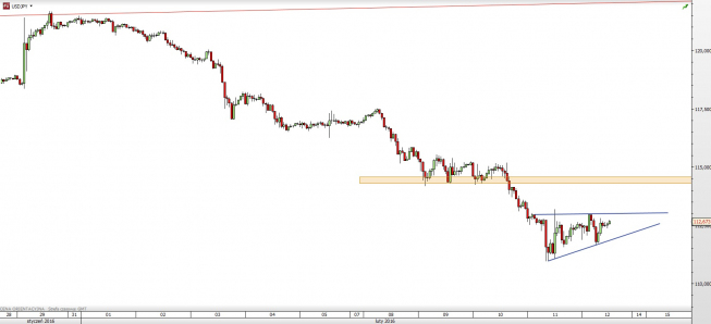 Wykres godzinowy kursu USD/JPY <span> Źródło: TMS Direct <span> Wykres godzinowy kursu USD/JPY <span> Źródło: TMS Direct <span>