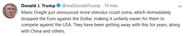Trump komentuje EBC