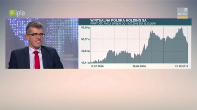 Sebastian Trojanowski Zarządzający Portfelami w programie Zoom na giełdę / Polsat News 2