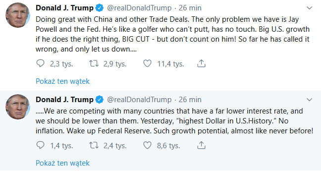 Źródło: Twitter @realDonaldTrump Źródło: Twitter @realDonaldTrump
