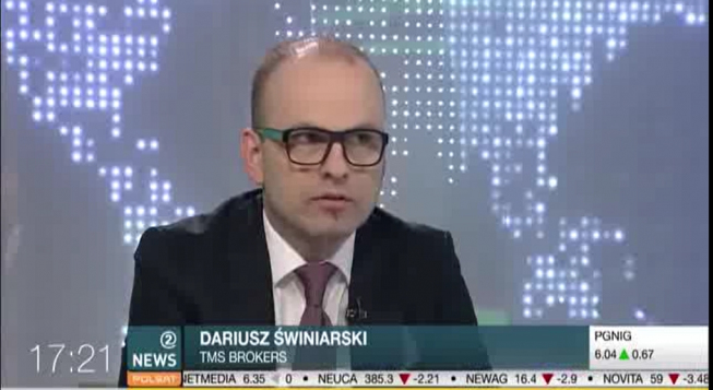 Dariusz Świniarski Zarządzający Portfelami w programie Zoom na giełdę / Polsat News 2