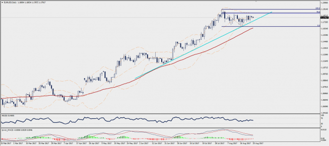 Wykres dzienny EUR/USD; Źródło: TMS Trader Wykres dzienny EUR/USD; Źródło: TMS Trader